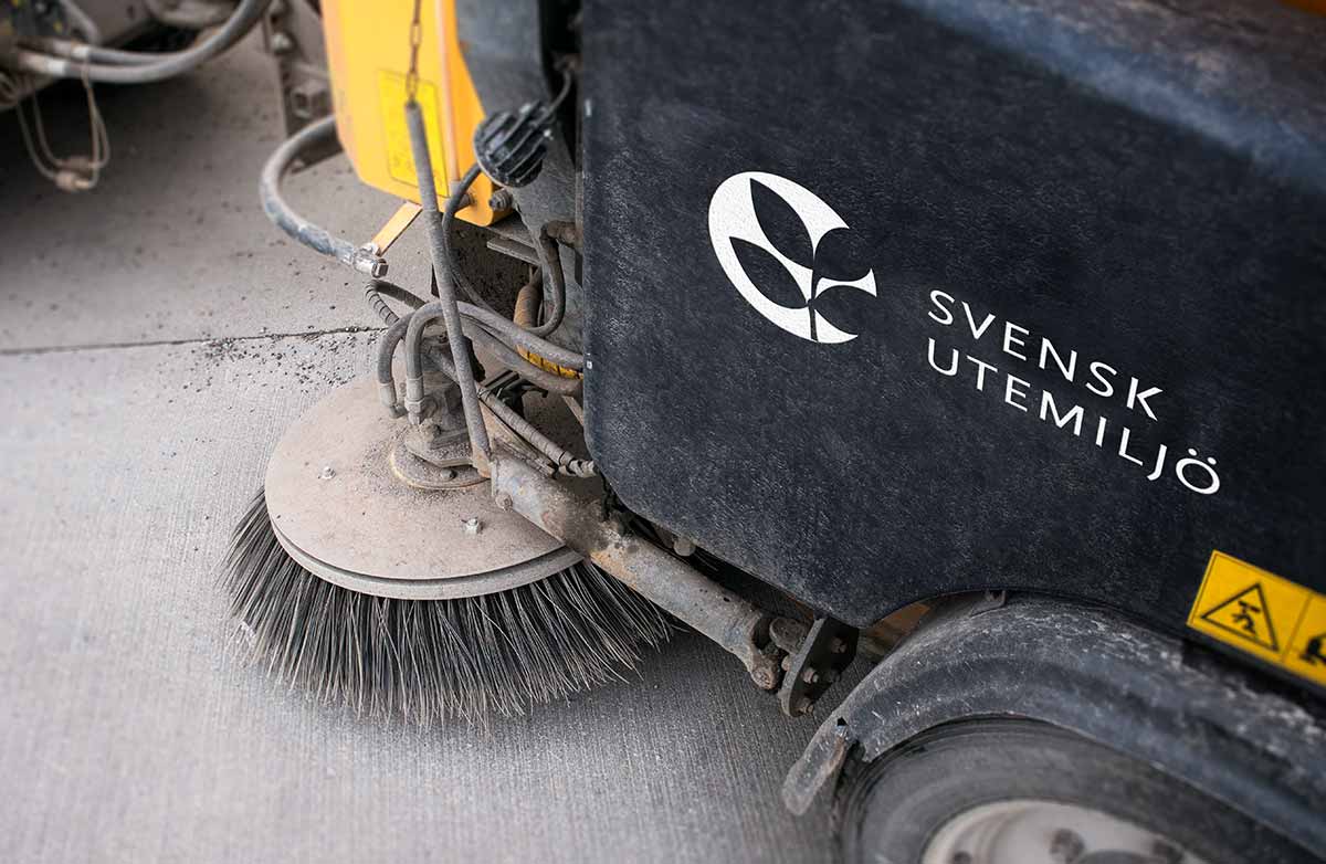 sandsopning på gata i Stockholm